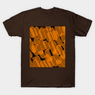 Orange abstract patterns T-Shirt